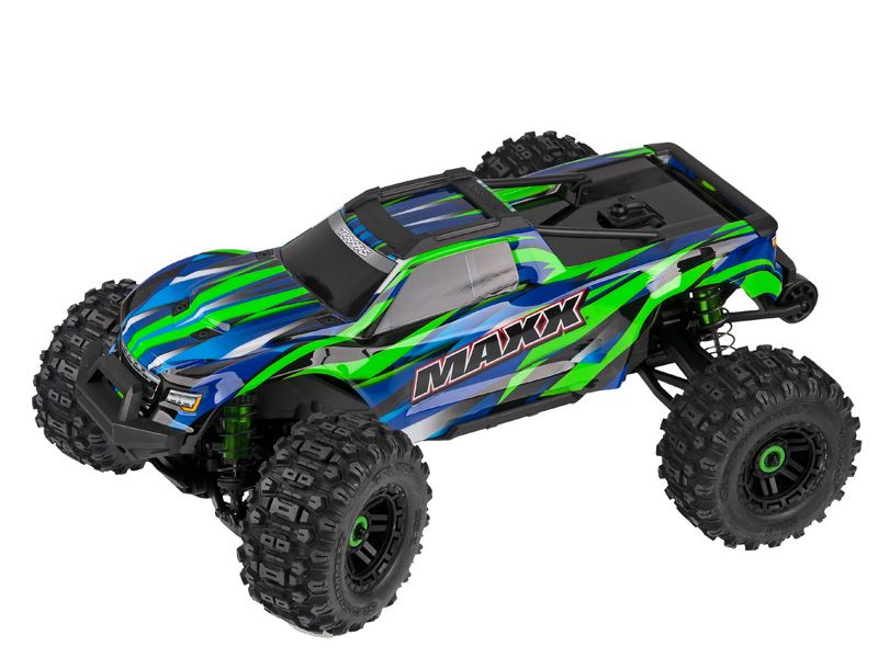 Traxxas WideMaxx Edition 1:10 RTR TSM SR VXL-4S MonsterTruck grün Brushless ohne Akku/Lader