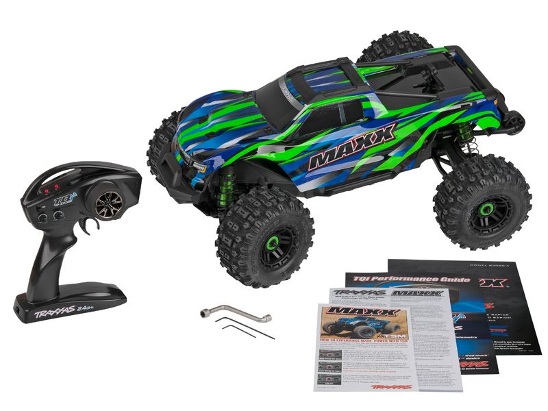 Traxxas WideMaxx Edition 1:10 RTR TSM SR VXL-4S MonsterTruck grün Brushless ohne Akku/Lader