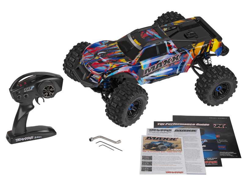 Traxxas WideMaxx Edition 1:10 RTR TSM SR VXL-4S MonsterTruck Rock n' Roll Brushless ohne Akku/Lader