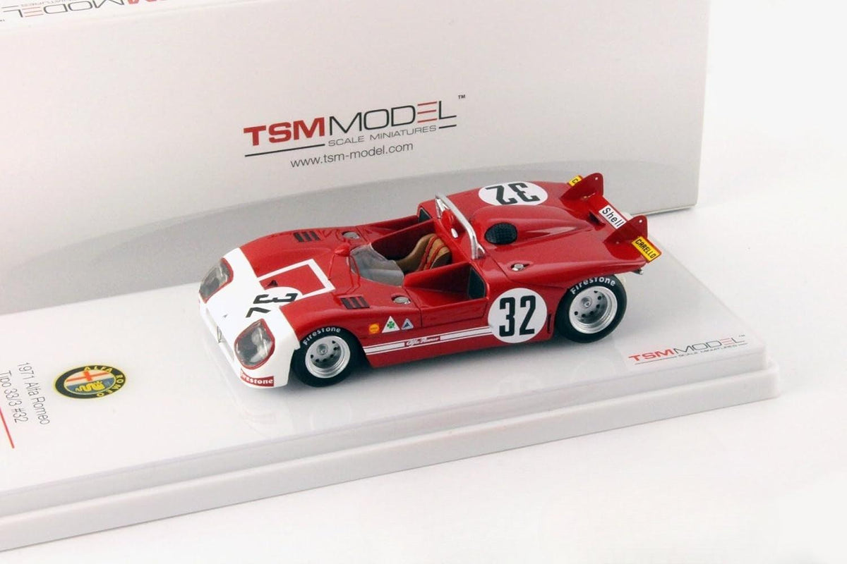 TSM-Models Alfa Romeo Tipo 33/3 - 12h Sebring 1971 #32 - H. Pescarolo 1:43 Modell