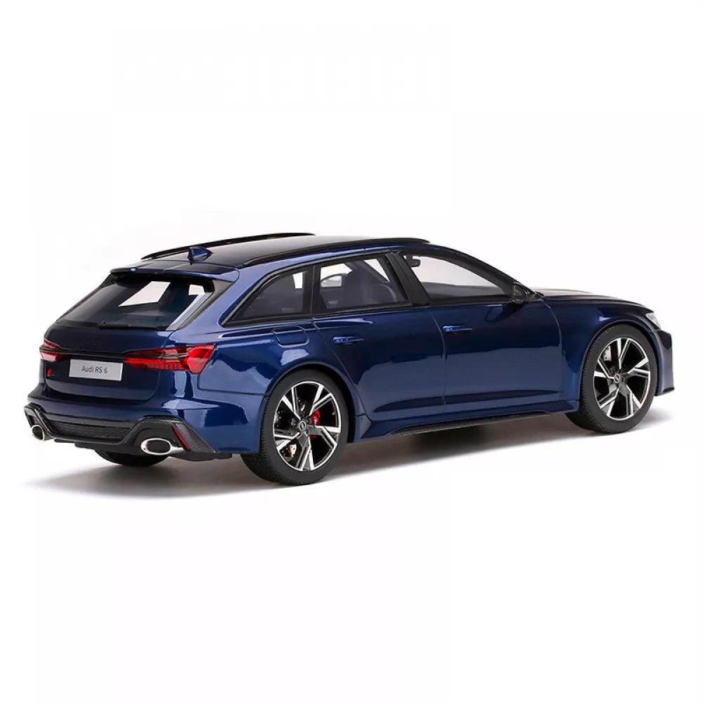 TSM - Models Audi RS 6 Avant Carbon Black Navarra Blue Metallic 1:18 Modell - Artexio