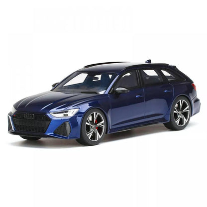 TSM - Models Audi RS 6 Avant Carbon Black Navarra Blue Metallic 1:18 Modell - Artexio