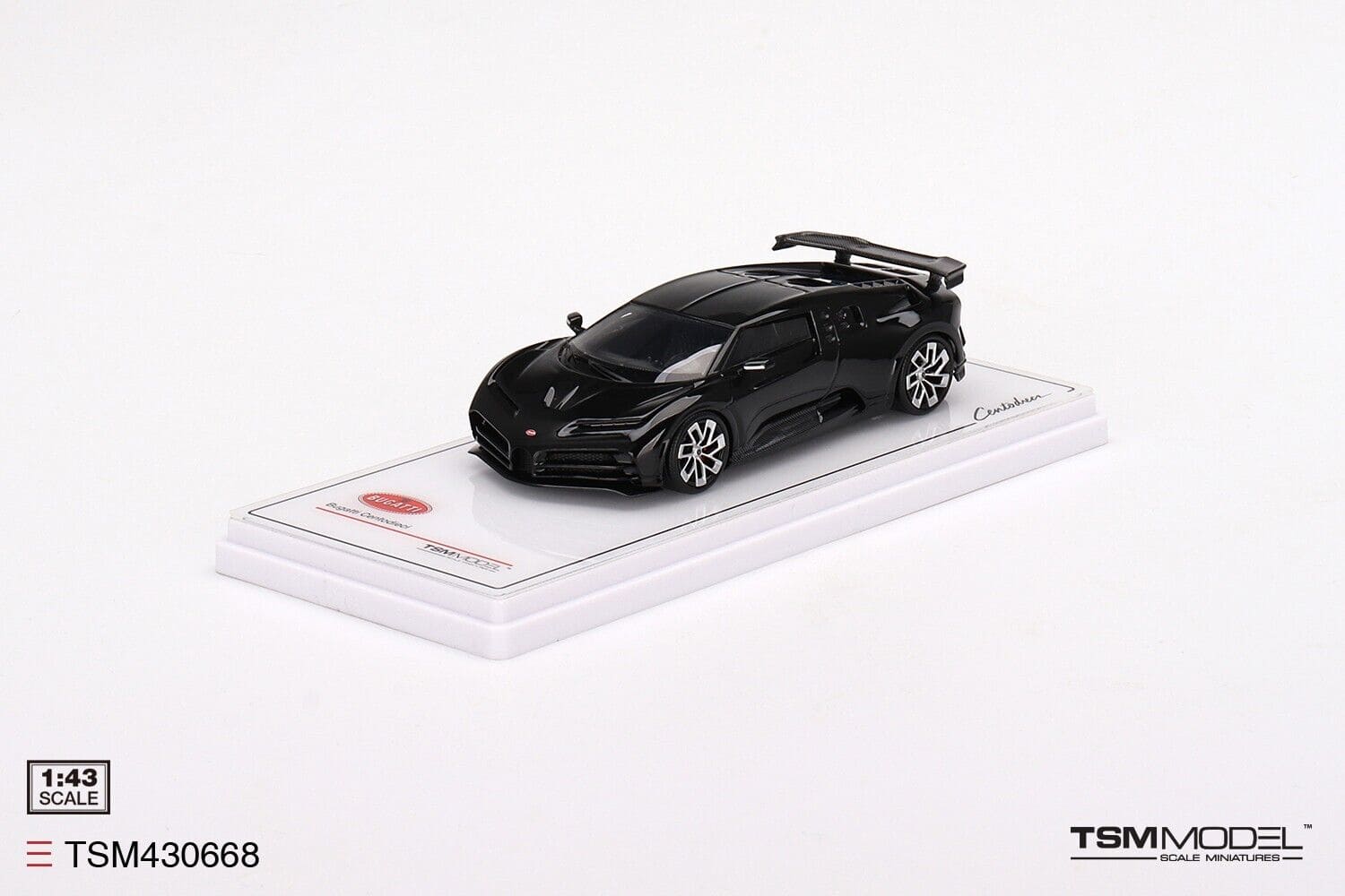 TSM - Models Bugatti Centodieci - Black 1:43 Modell - Artexio