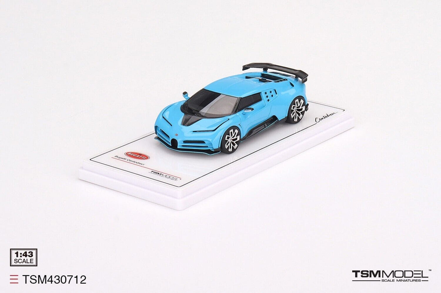 TSM - Models Bugatti Centodieci - Light Blue Sport 1:43 Modell - Artexio