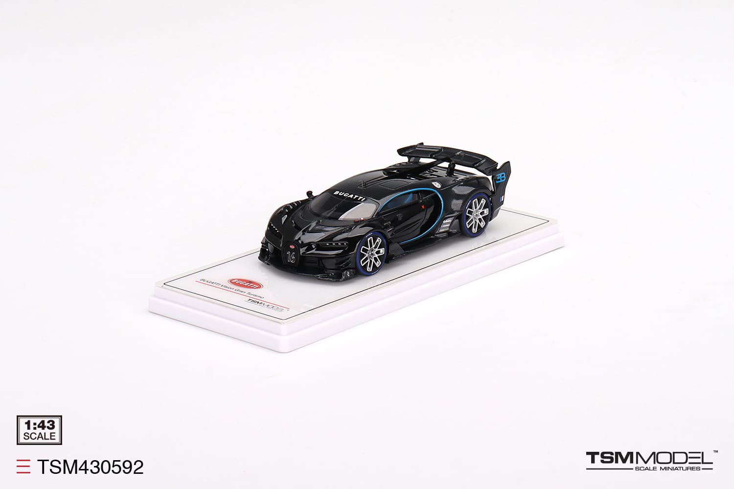 TSM - Models Bugatti Vision Gran Turismo - Black 1:43 Modell - Artexio