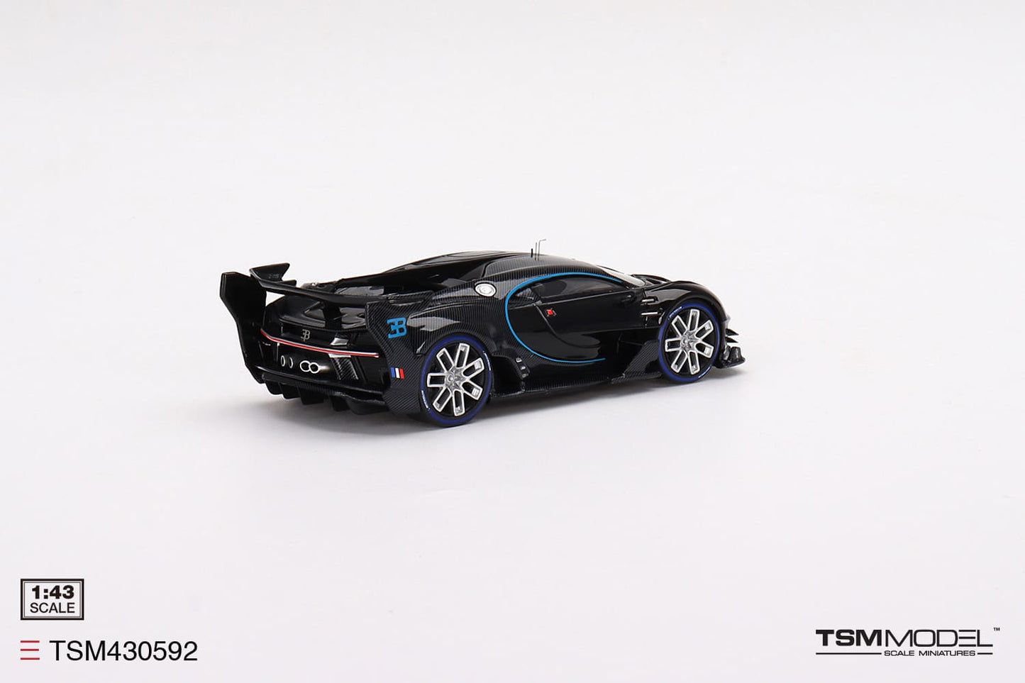 TSM - Models Bugatti Vision Gran Turismo - Black 1:43 Modell - Artexio