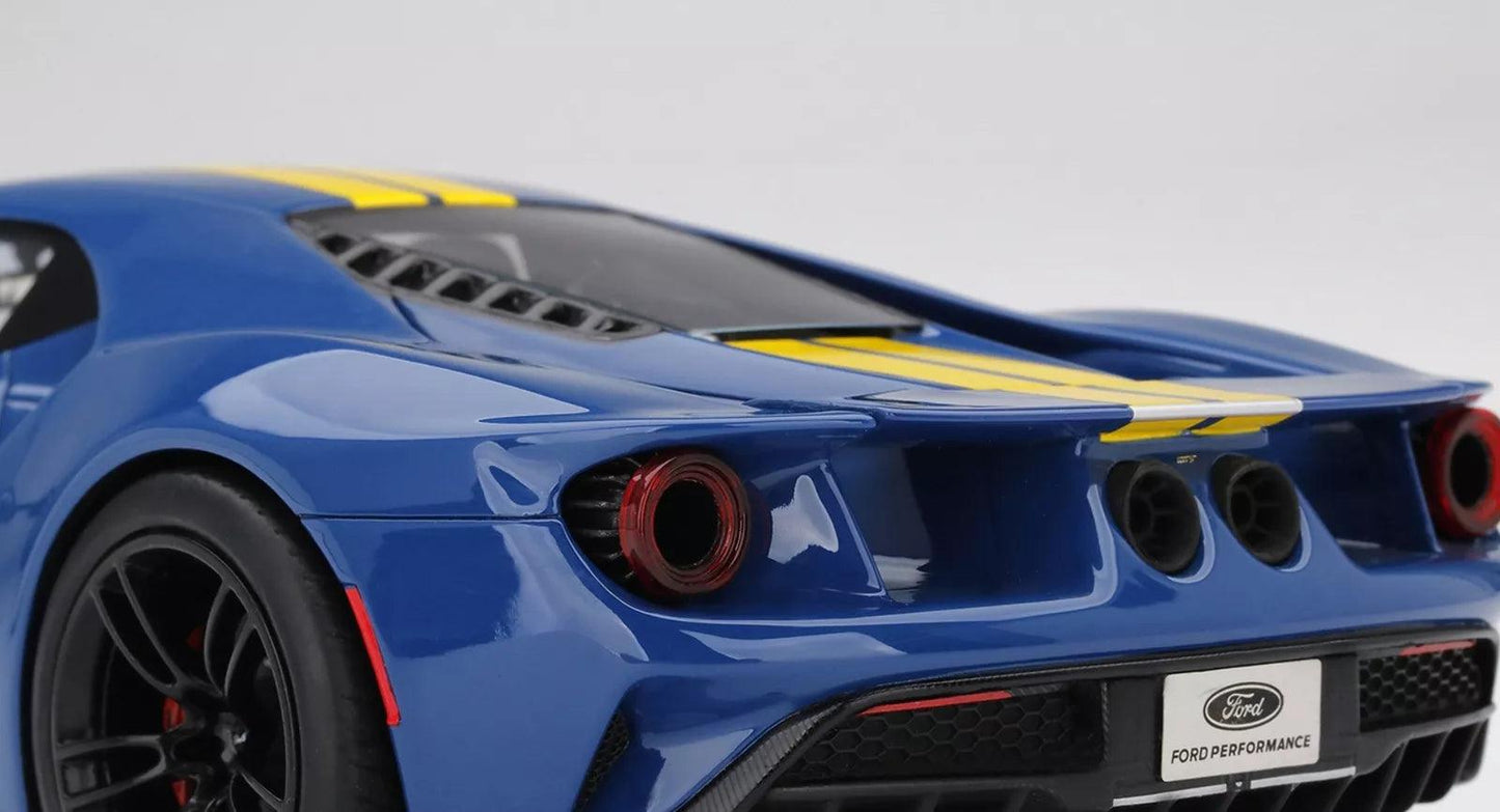 TSM - Models Ford GT - Sunoco Blue with Yellow Stripe 1:18 Modell - Artexio