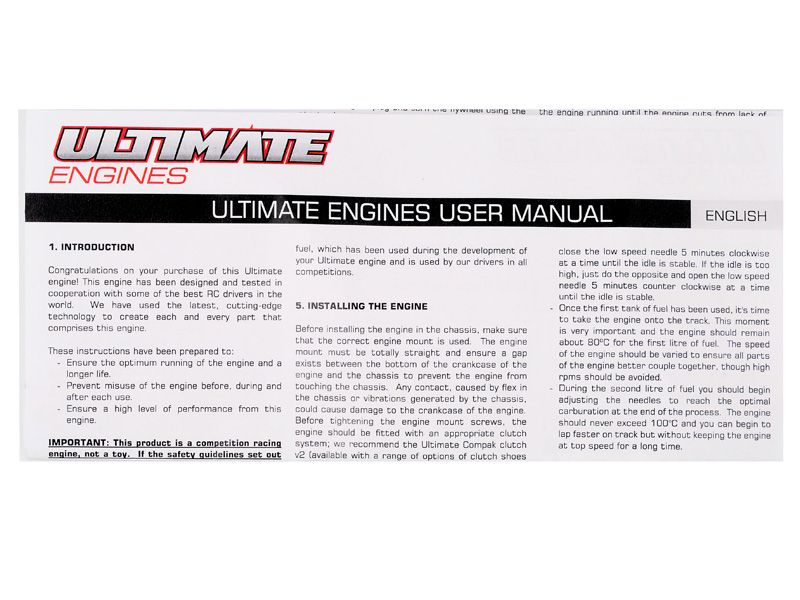 Ultimate Buggy MXR V2.0 Ceramic Nitro .21 Motor mit Airmax Filter