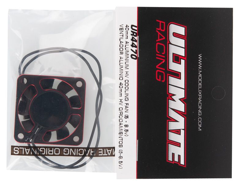 Ultimate Ultra High Speed Motorlüfter 40x40x10 Alu (5 - 8.5V) Black Red