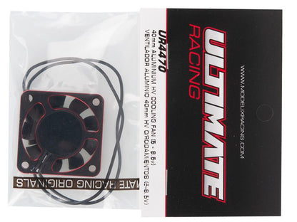 Ultimate Ultra High Speed Motorlüfter 40x40x10 Alu (5 - 8.5V) Black Red