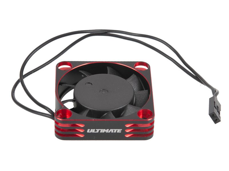 Ultimate Ultra High Speed Motorlüfter 40x40x10 Alu (5 - 8.5V) Black Red