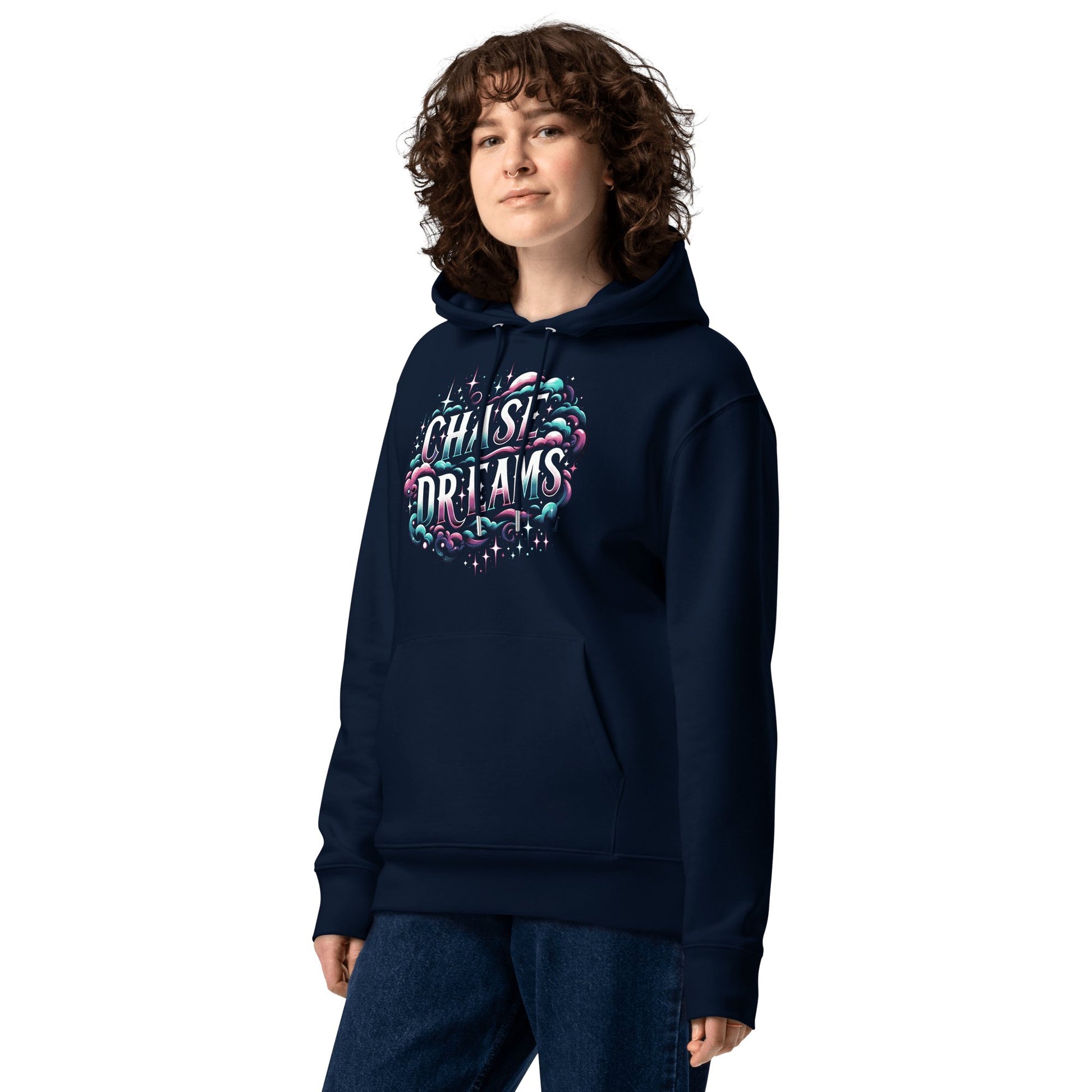 Umweltfreundlicher Unisex Kapuzenpullover "Chase Dreams" - Artexio