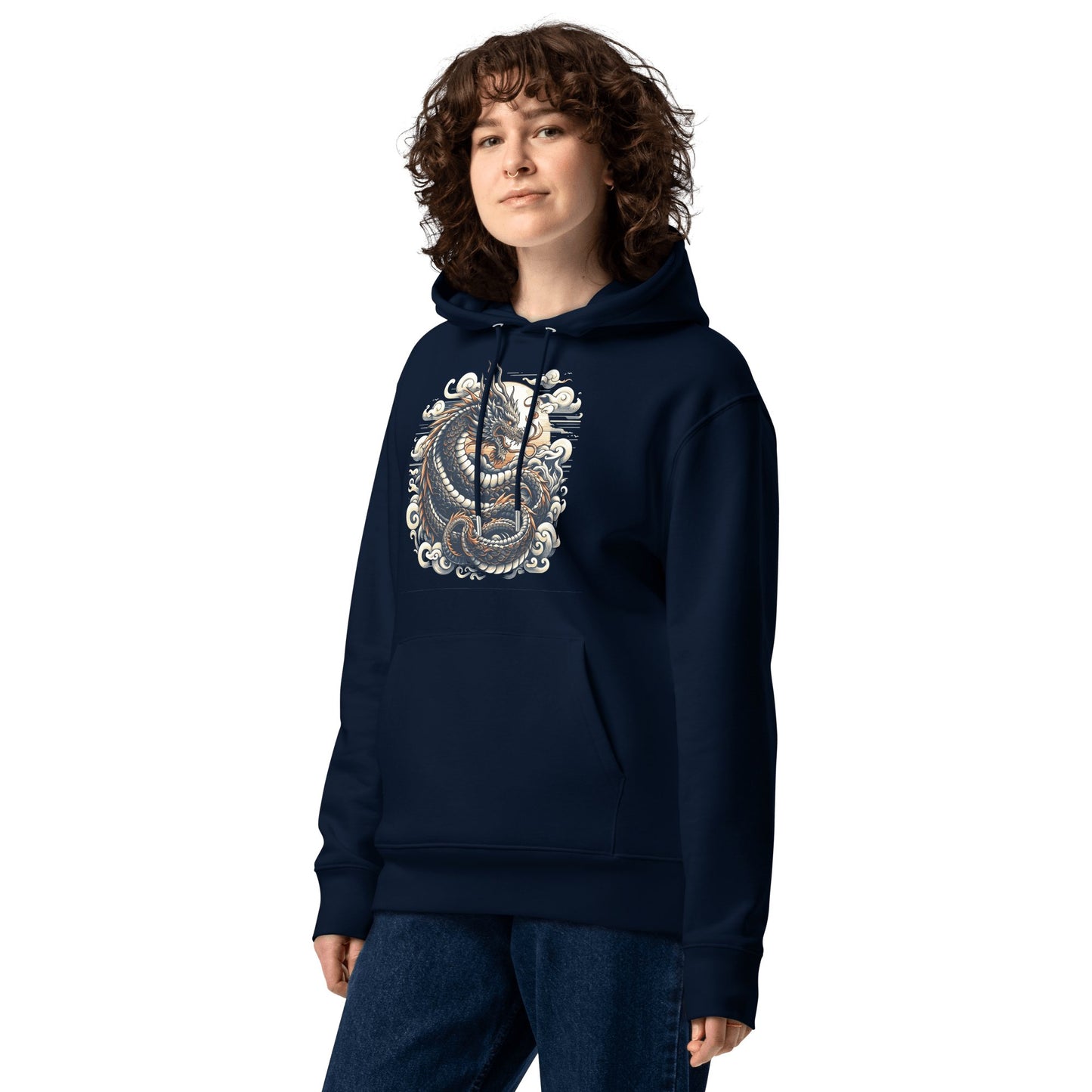 Umweltfreundlicher Unisex Kapuzenpullover "Drache" - Artexio