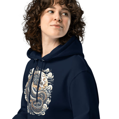 Umweltfreundlicher Unisex Kapuzenpullover "Drache" - Artexio