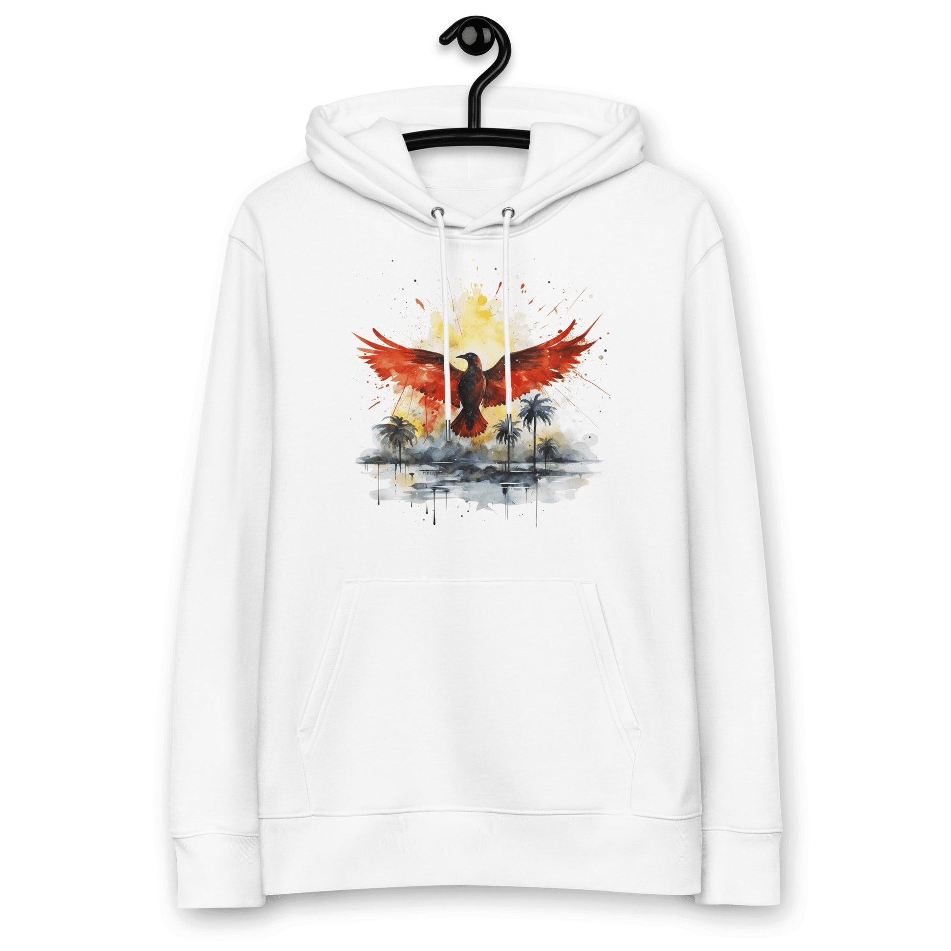 Umweltfreundlicher Unisex Kapuzenpullover "Firebird" - Artexio