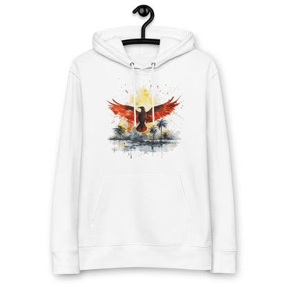 Umweltfreundlicher Unisex Kapuzenpullover "Firebird" - Artexio