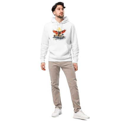 Umweltfreundlicher Unisex Kapuzenpullover "Firebird" - Artexio