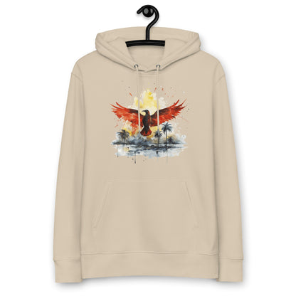 Umweltfreundlicher Unisex Kapuzenpullover "Firebird" - Artexio