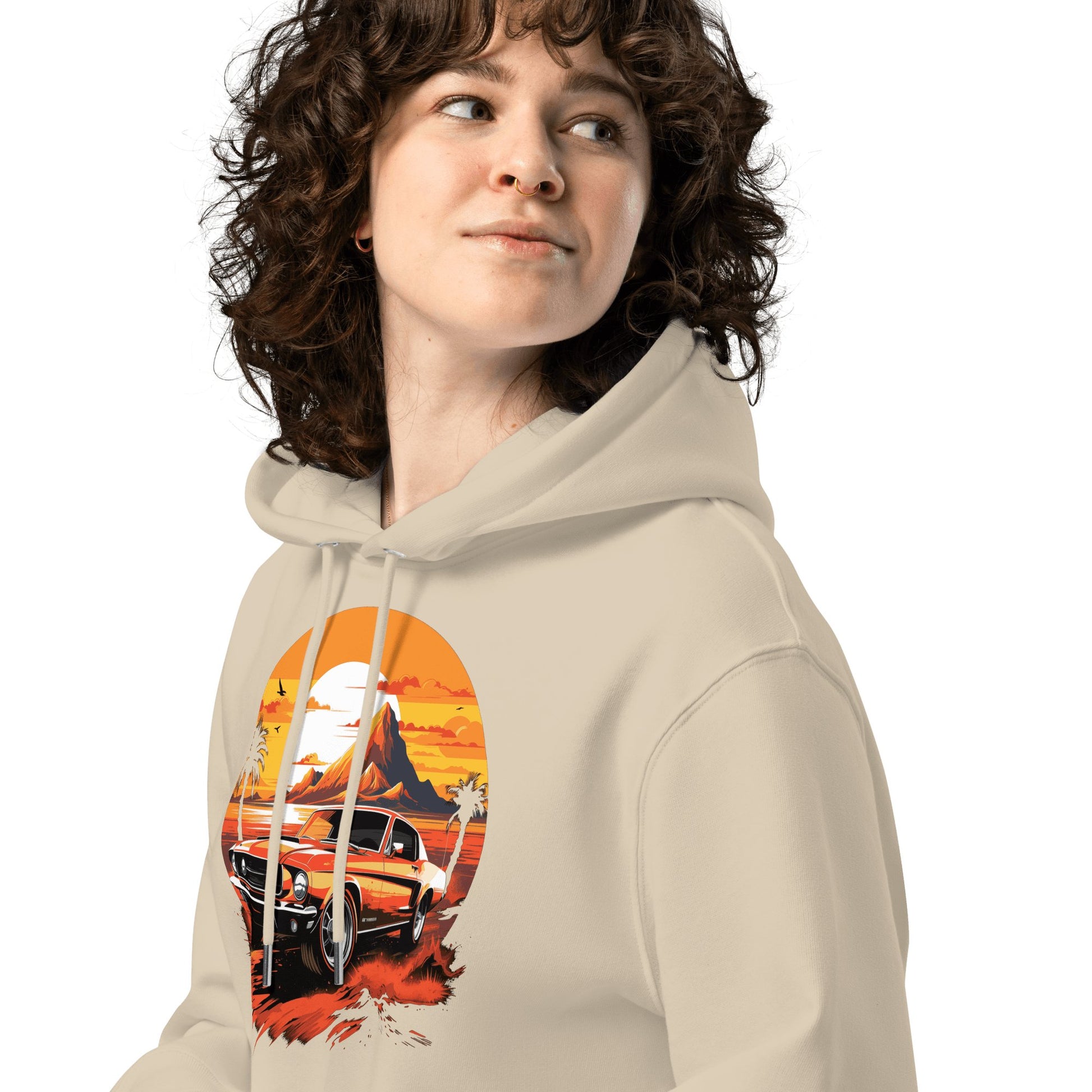 Umweltfreundlicher Unisex Kapuzenpullover "Ford Mustang" - Artexio