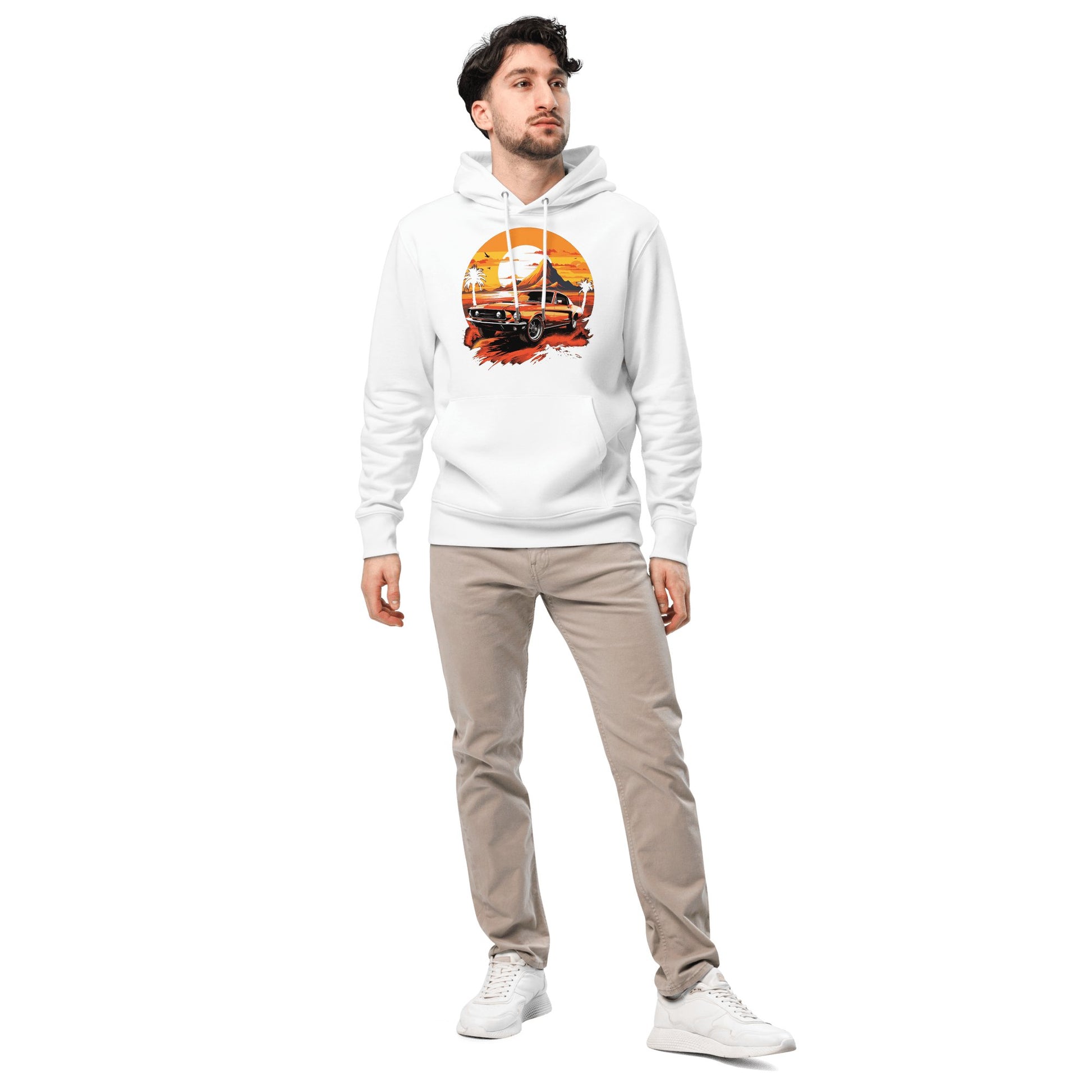 Umweltfreundlicher Unisex Kapuzenpullover "Ford Mustang" - Artexio