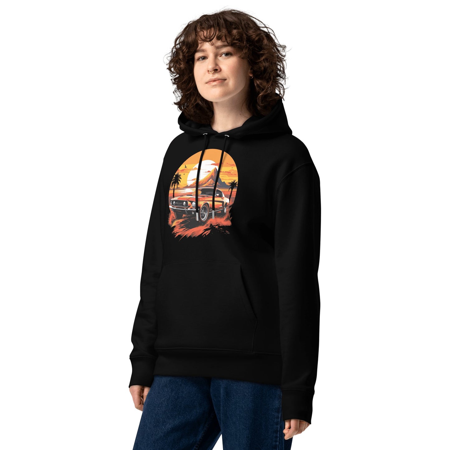 Umweltfreundlicher Unisex Kapuzenpullover "Ford Mustang" - Artexio