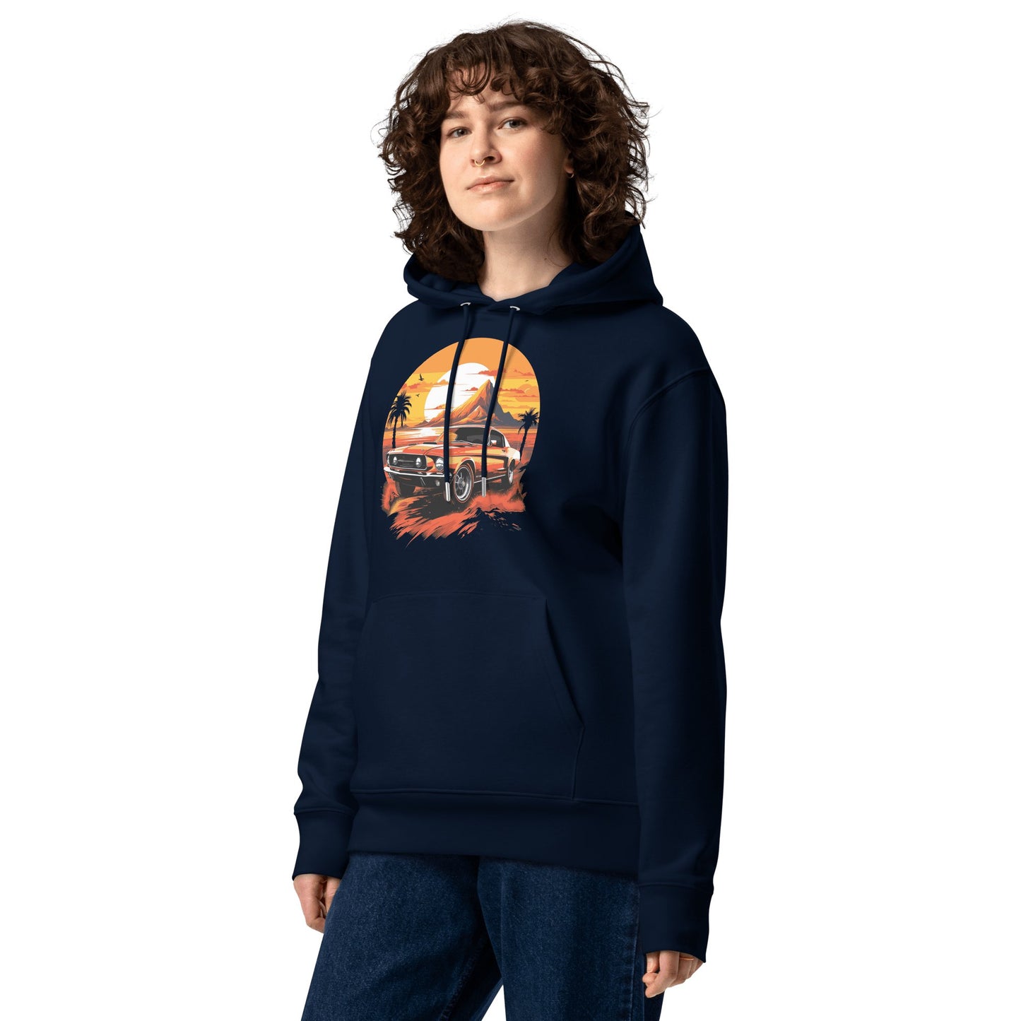 Umweltfreundlicher Unisex Kapuzenpullover "Ford Mustang" - Artexio