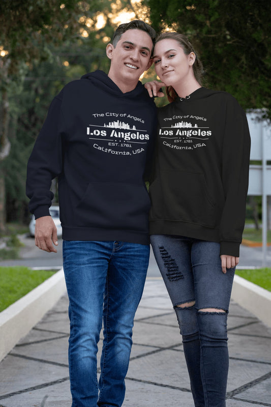 Umweltfreundlicher Unisex Kapuzenpullover "Los Angeles" - Artexio