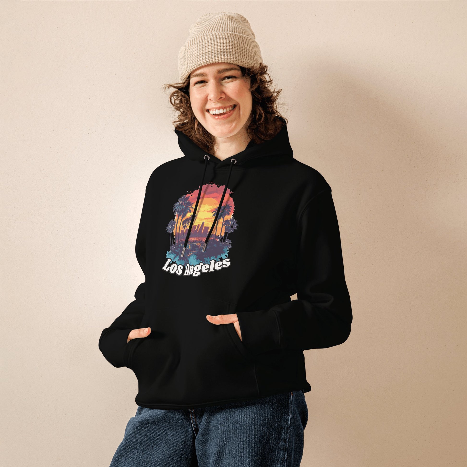 Umweltfreundlicher Unisex Kapuzenpullover "Los Angeles" - Artexio