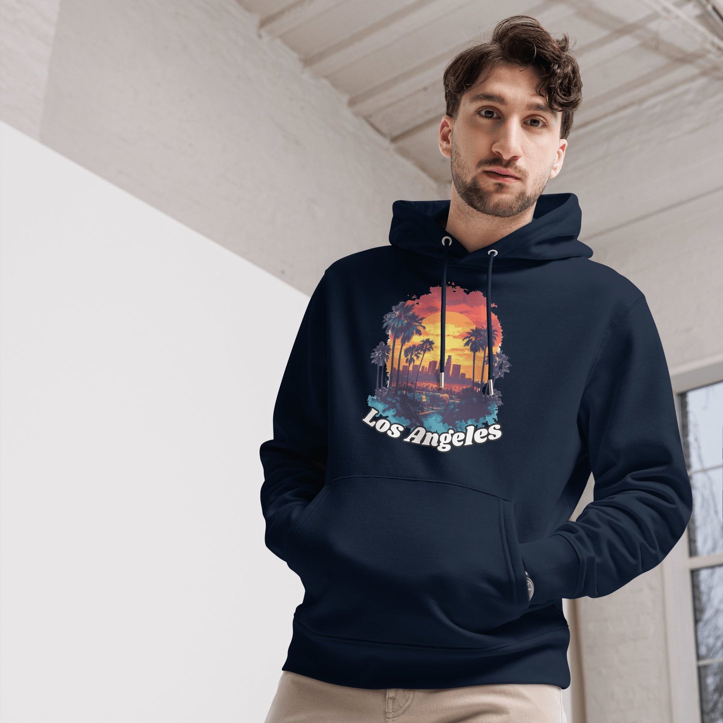 Umweltfreundlicher Unisex Kapuzenpullover "Los Angeles" - Artexio