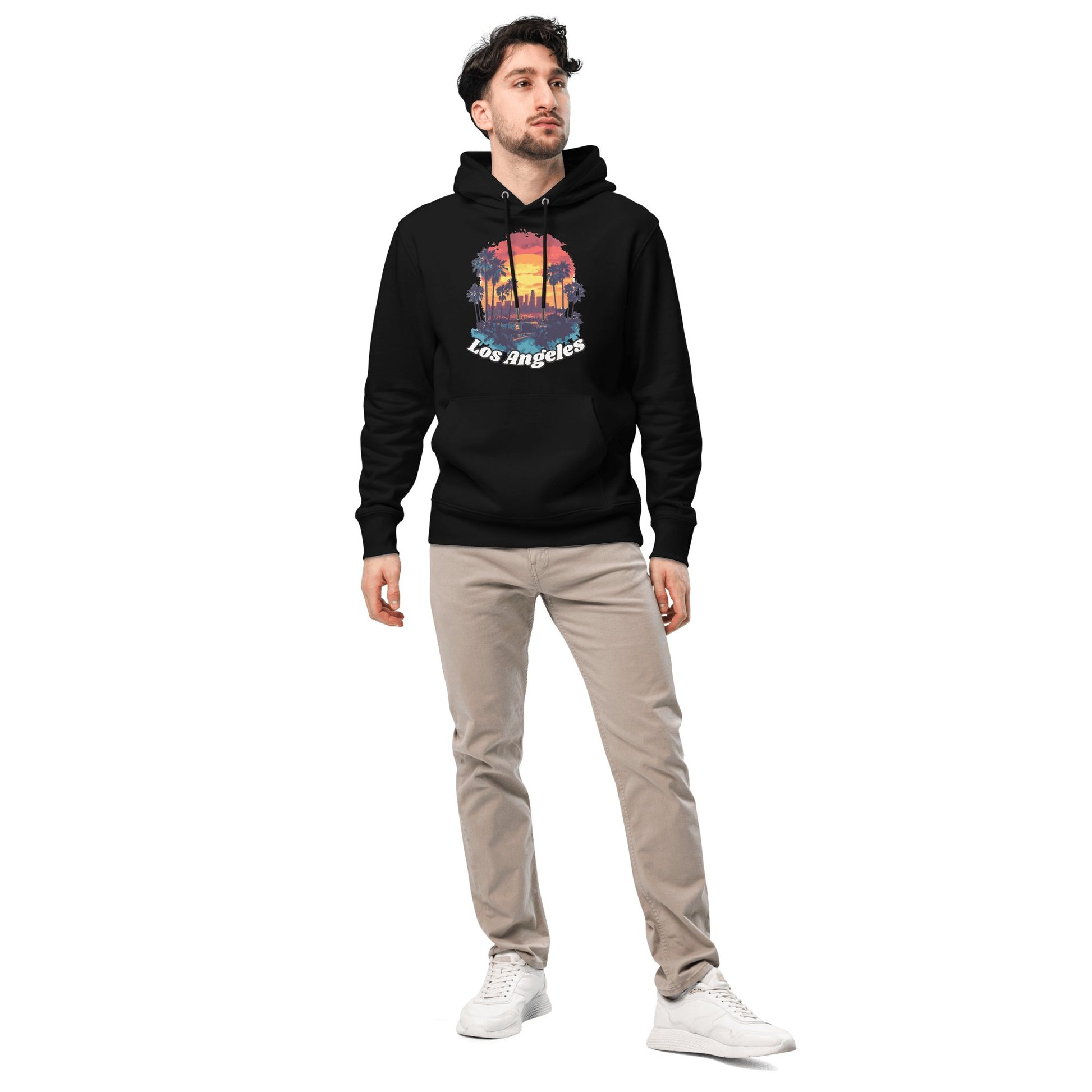 Umweltfreundlicher Unisex Kapuzenpullover "Los Angeles" - Artexio