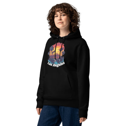 Umweltfreundlicher Unisex Kapuzenpullover "Los Angeles" - Artexio