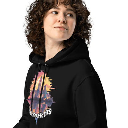 Umweltfreundlicher Unisex Kapuzenpullover "New York City" - Artexio