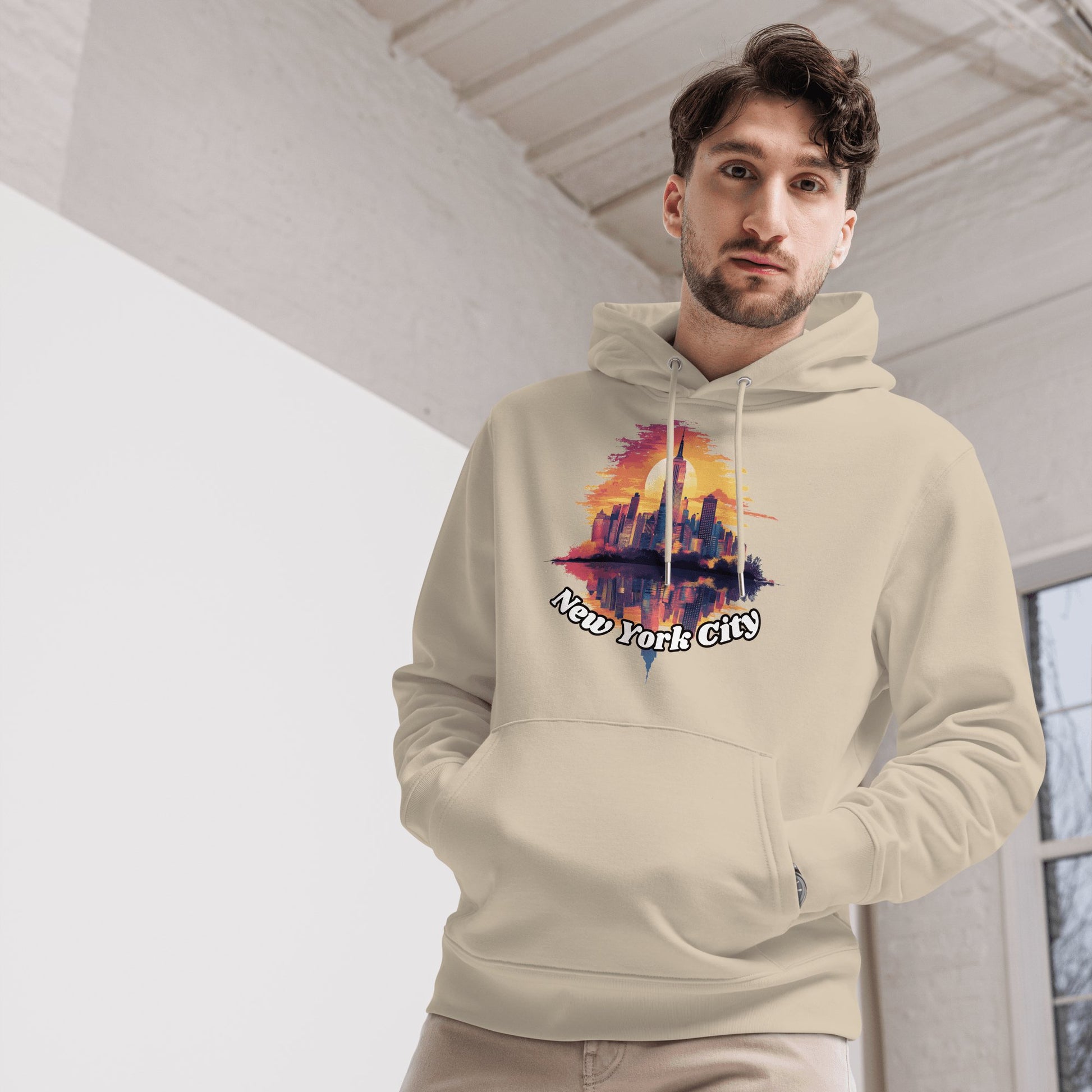 Umweltfreundlicher Unisex Kapuzenpullover "New York City" - Artexio