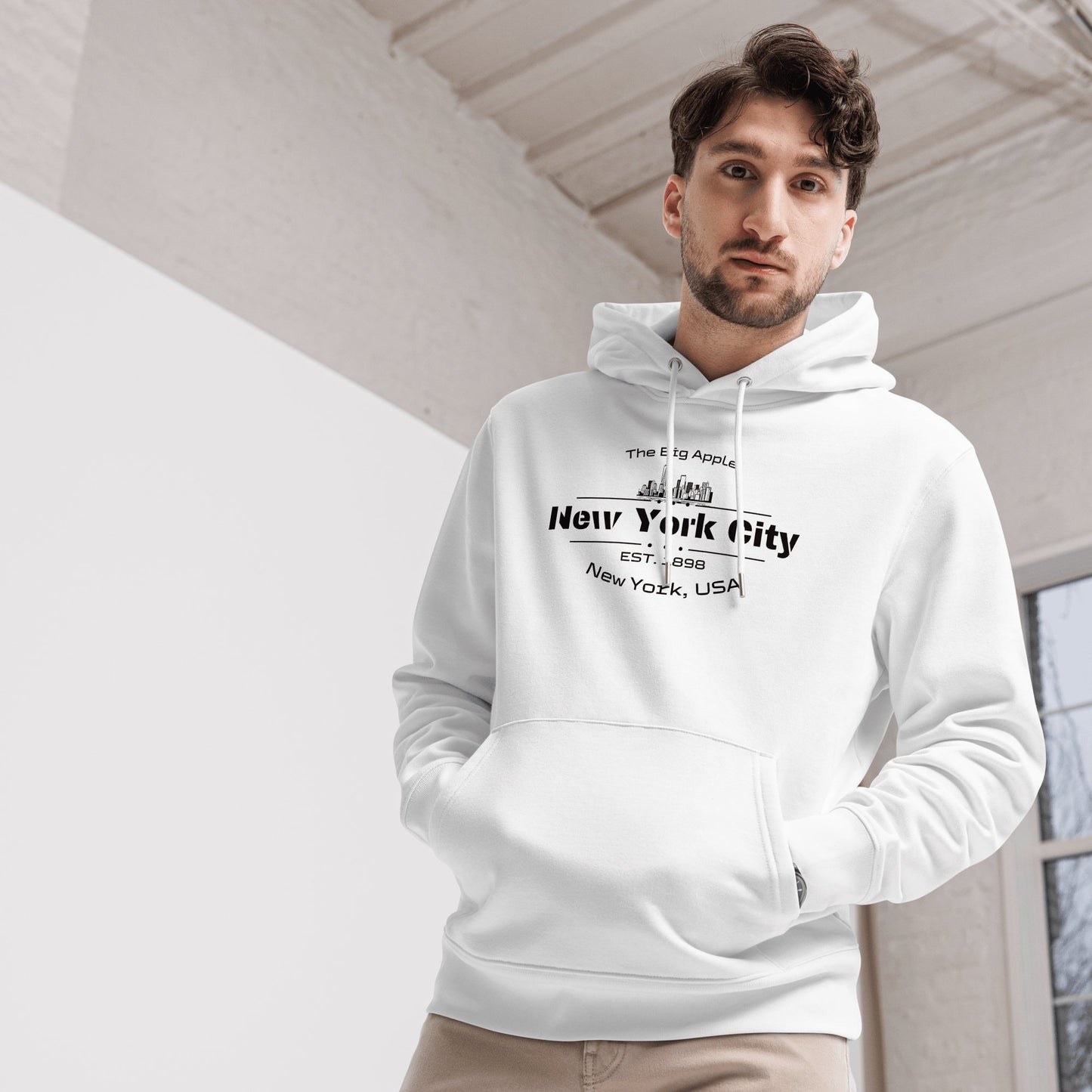 Umweltfreundlicher Unisex Kapuzenpullover "New York City" - Artexio