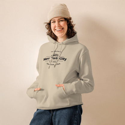 Umweltfreundlicher Unisex Kapuzenpullover "New York City" - Artexio