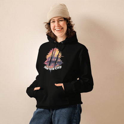 Umweltfreundlicher Unisex Kapuzenpullover "New York City" - Artexio