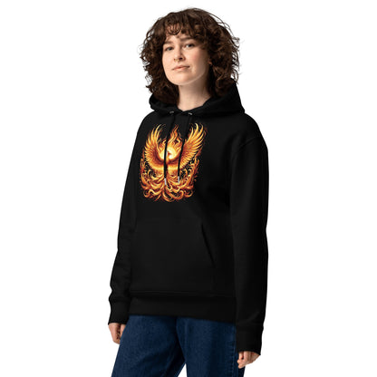 Umweltfreundlicher Unisex Kapuzenpullover "Phoenix" - Artexio