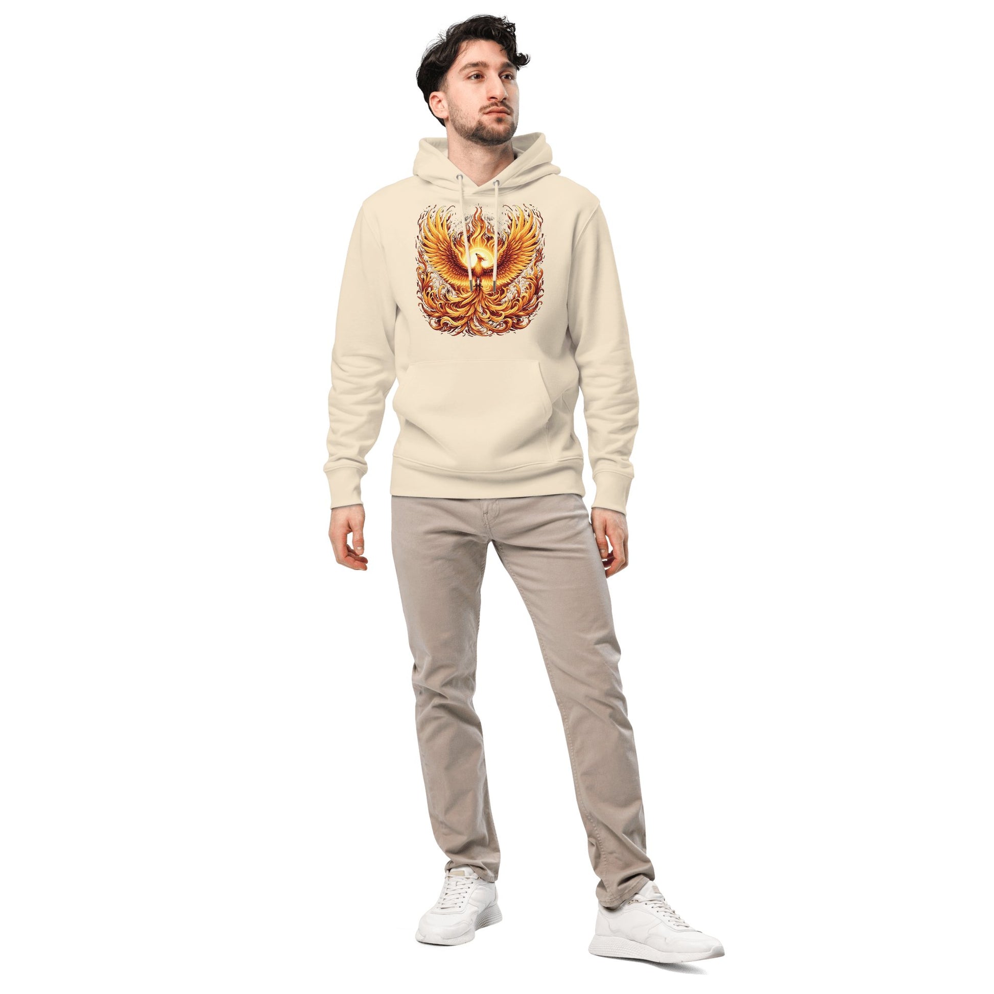 Umweltfreundlicher Unisex Kapuzenpullover "Phoenix" - Artexio