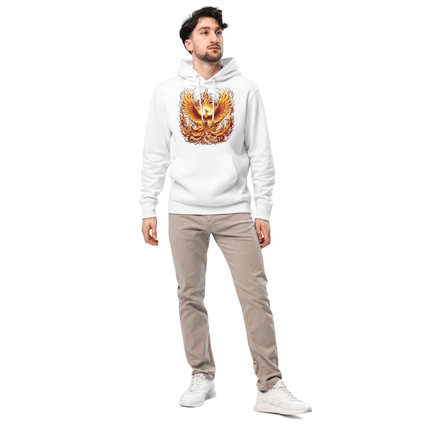 Umweltfreundlicher Unisex Kapuzenpullover "Phoenix" - Artexio