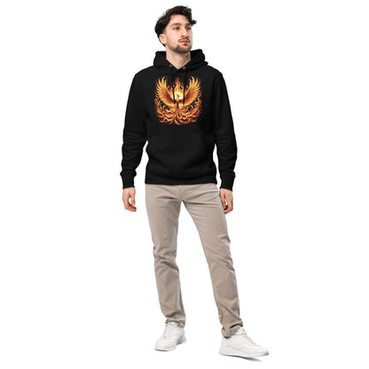 Umweltfreundlicher Unisex Kapuzenpullover "Phoenix" - Artexio