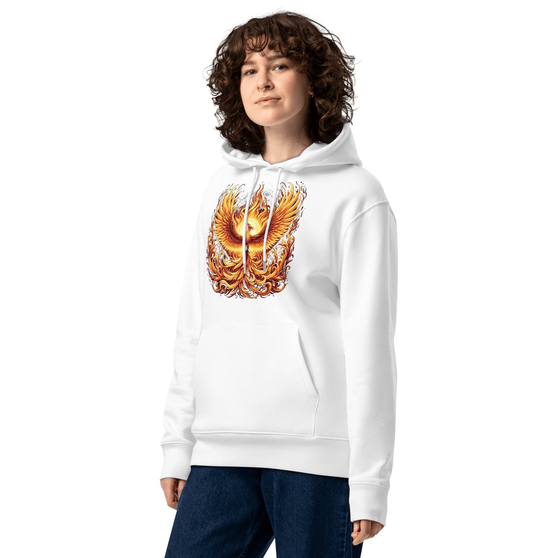 Umweltfreundlicher Unisex Kapuzenpullover "Phoenix" - Artexio