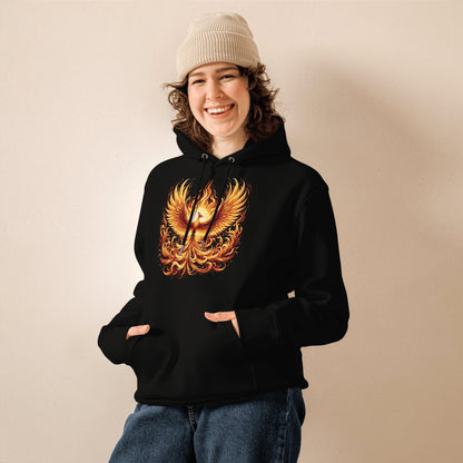 Umweltfreundlicher Unisex Kapuzenpullover "Phoenix" - Artexio