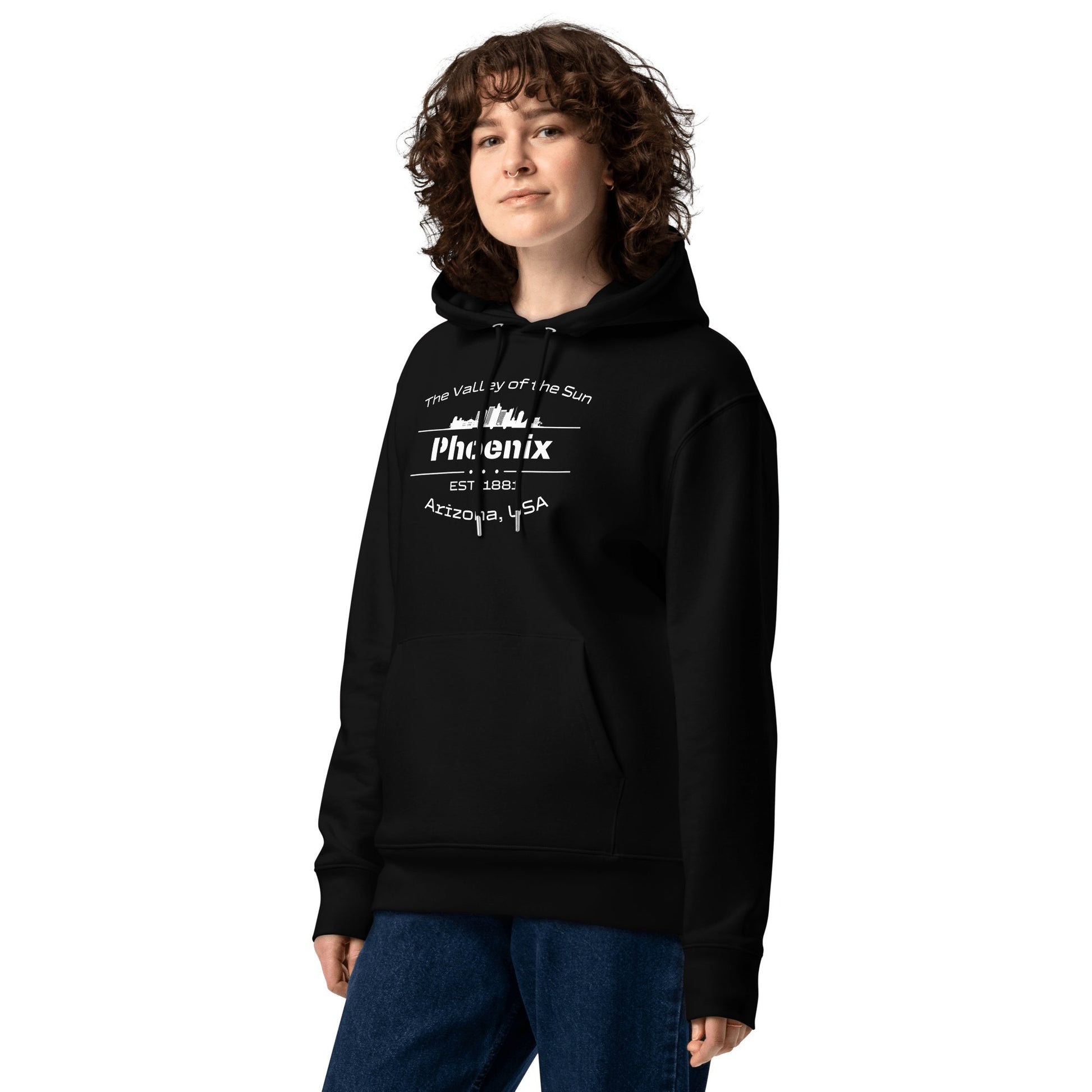 Umweltfreundlicher Unisex Kapuzenpullover "Phoenix" - Artexio