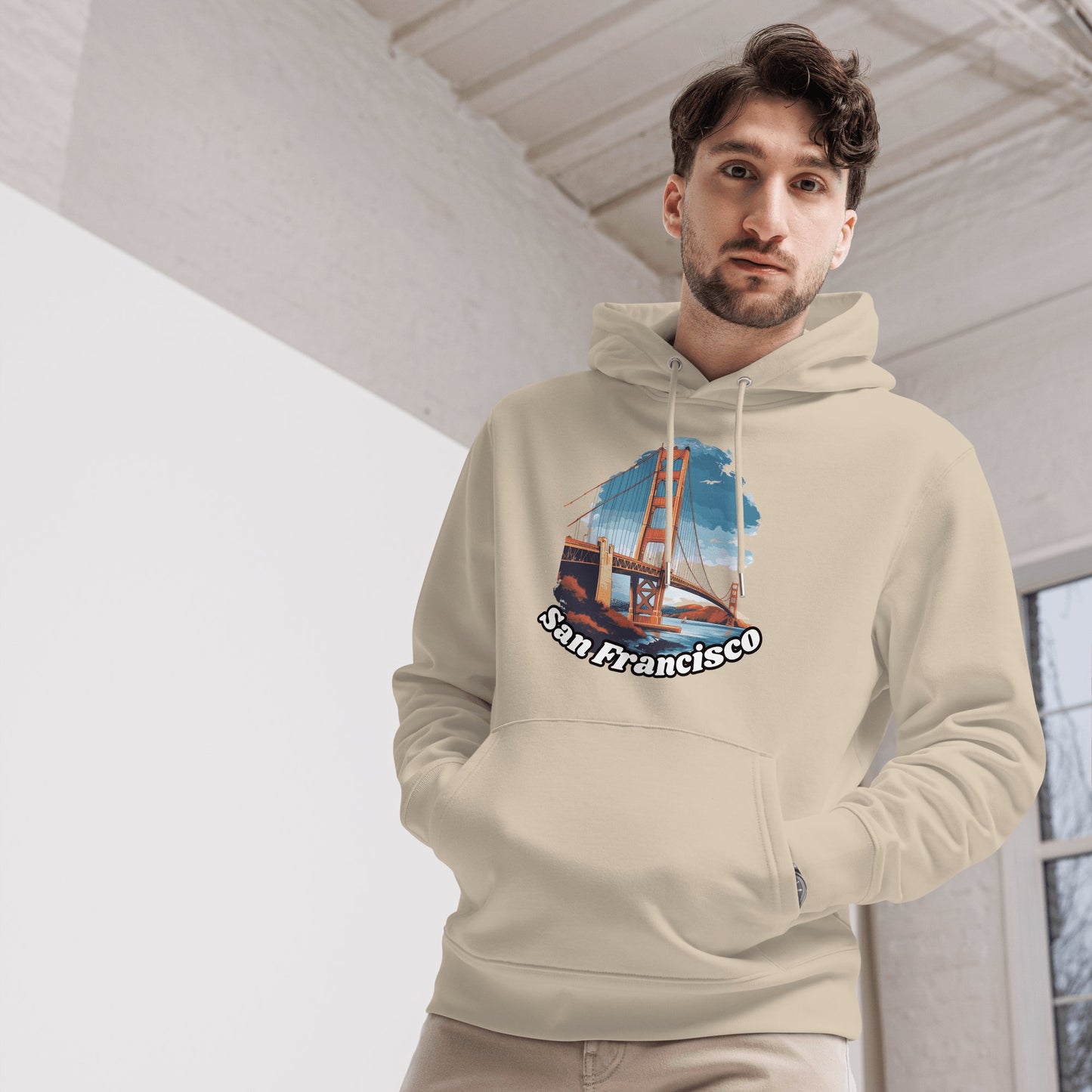 Umweltfreundlicher Unisex Kapuzenpullover "San Francisco" - Artexio