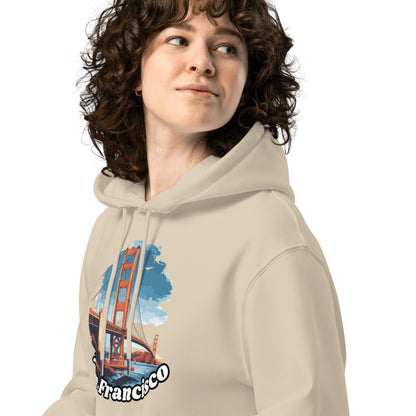 Umweltfreundlicher Unisex Kapuzenpullover "San Francisco" - Artexio