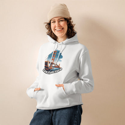 Umweltfreundlicher Unisex Kapuzenpullover "San Francisco" - Artexio