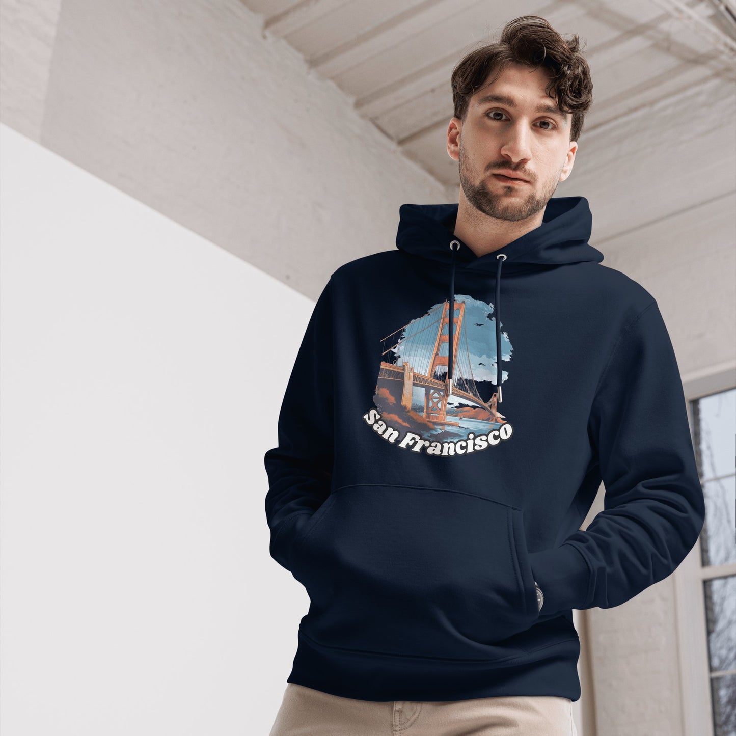 Umweltfreundlicher Unisex Kapuzenpullover "San Francisco" - Artexio