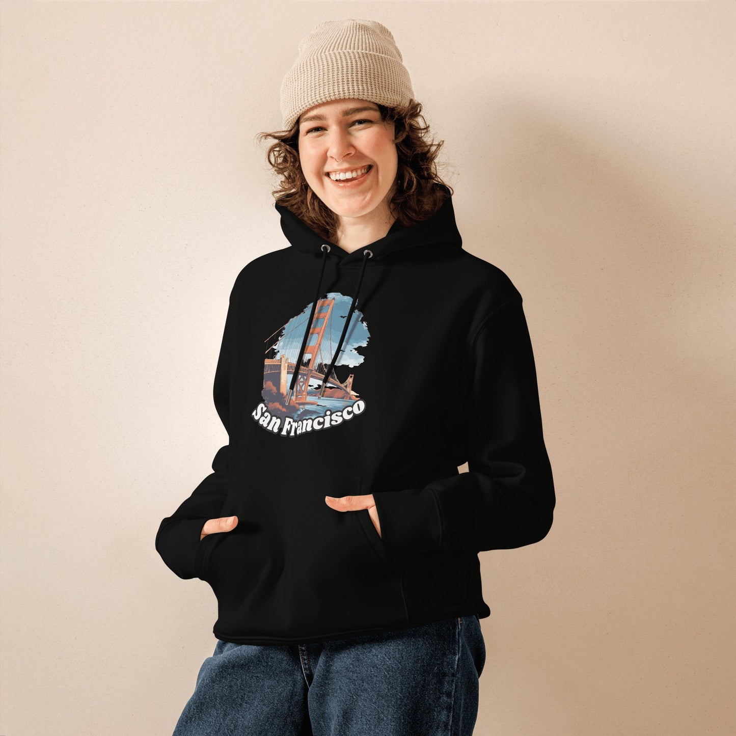 Umweltfreundlicher Unisex Kapuzenpullover "San Francisco" - Artexio