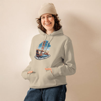 Umweltfreundlicher Unisex Kapuzenpullover "San Francisco" - Artexio