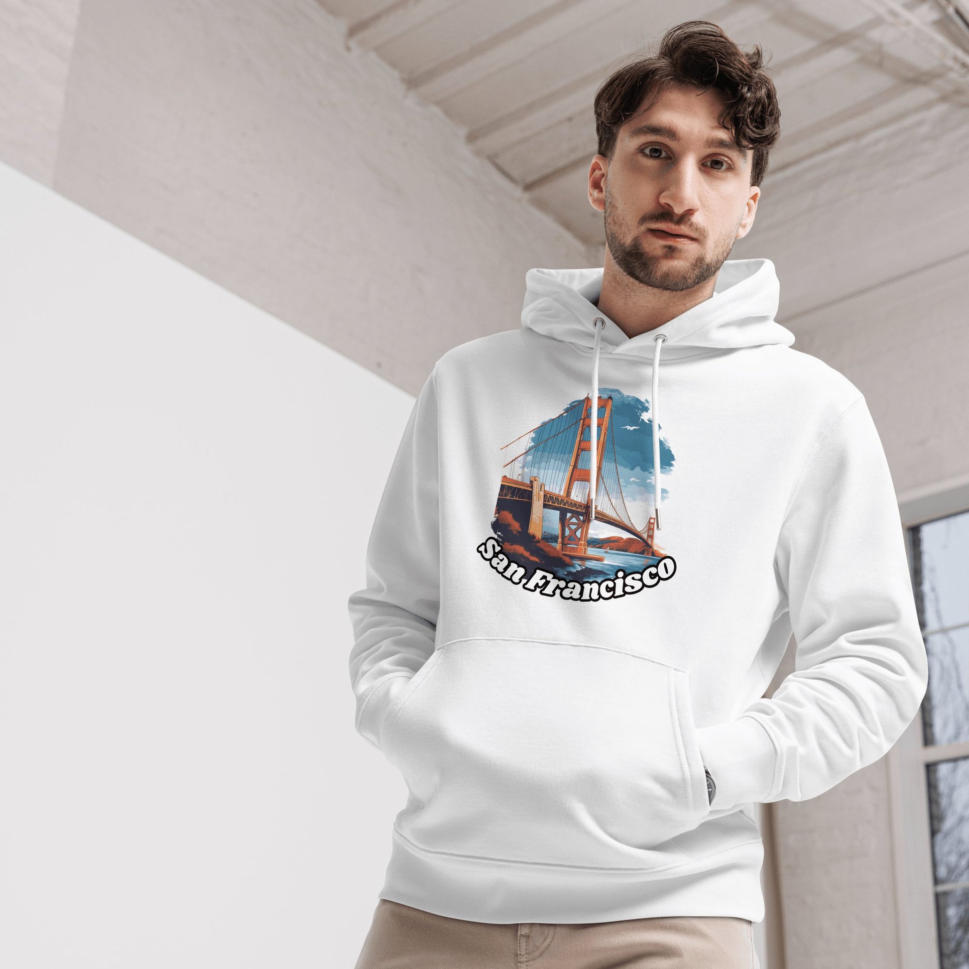 Umweltfreundlicher Unisex Kapuzenpullover "San Francisco" - Artexio